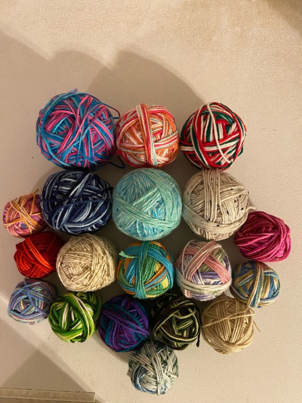 Multi-Color Yarn Bundle- Assorted Variegated Yarn - Picture 2 of 6